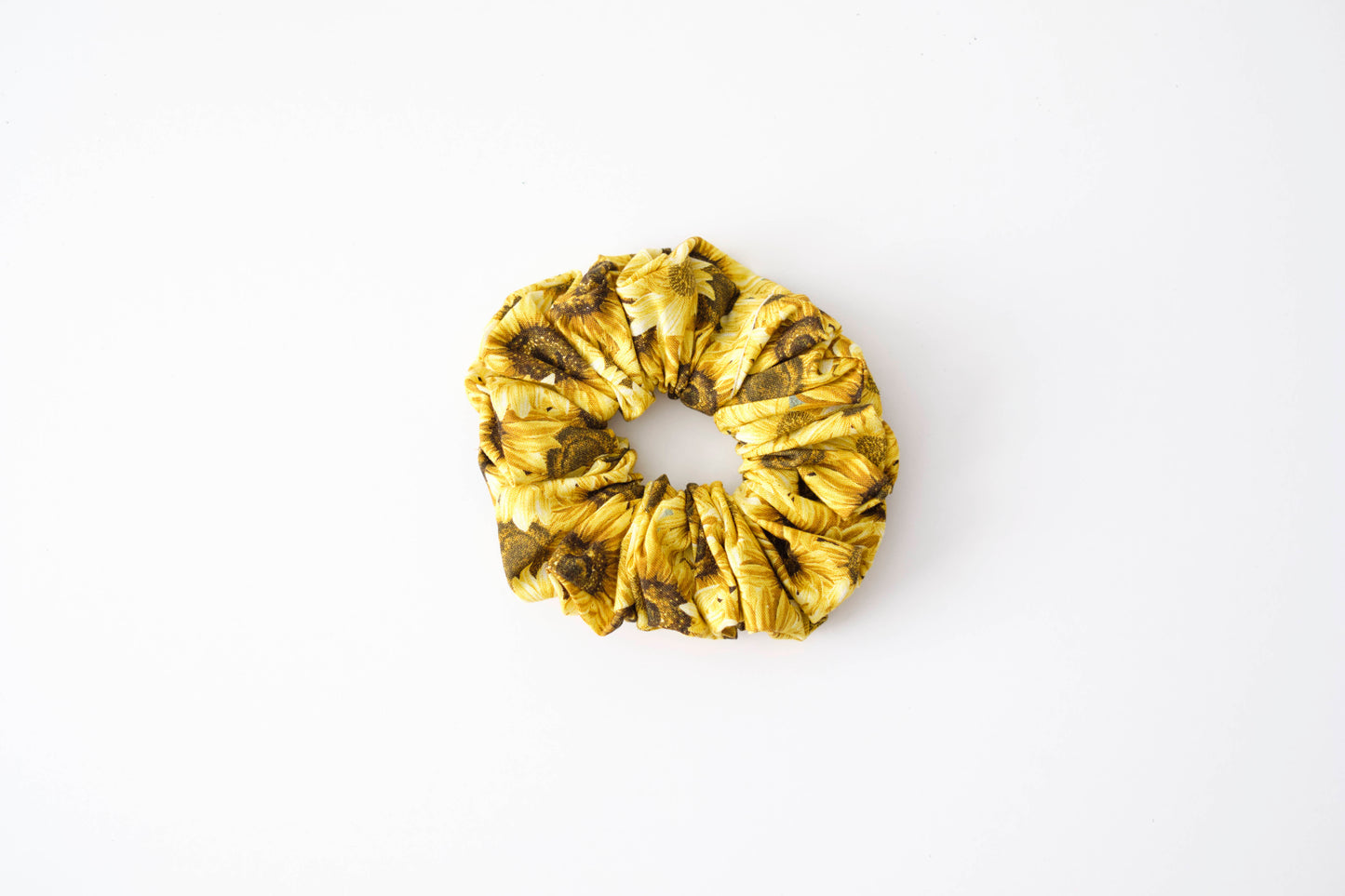 Sunflower Scrunchie - Cheerful Floral Hair Tie