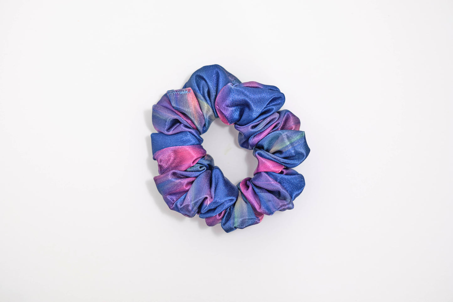 Iridescent Blue & Purple Scrunchie - Holographic Hair Tie