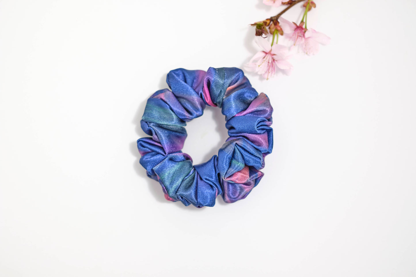 Iridescent Blue & Purple Scrunchie - Holographic Hair Tie