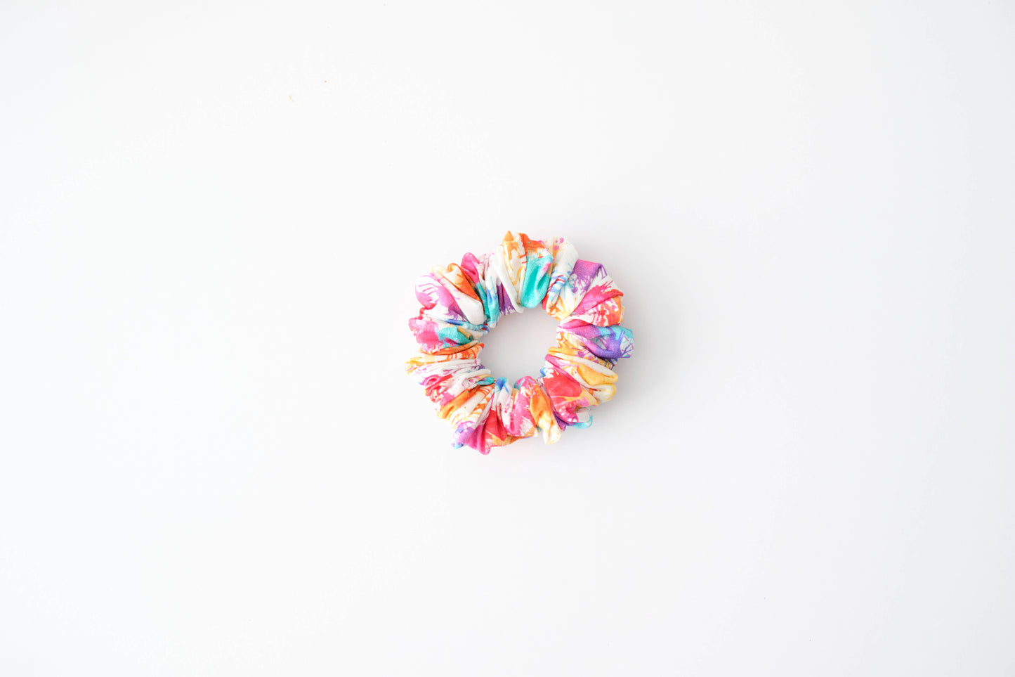 Colorful Splatter Paint Scrunchie - Fun & Artistic Hair Tie