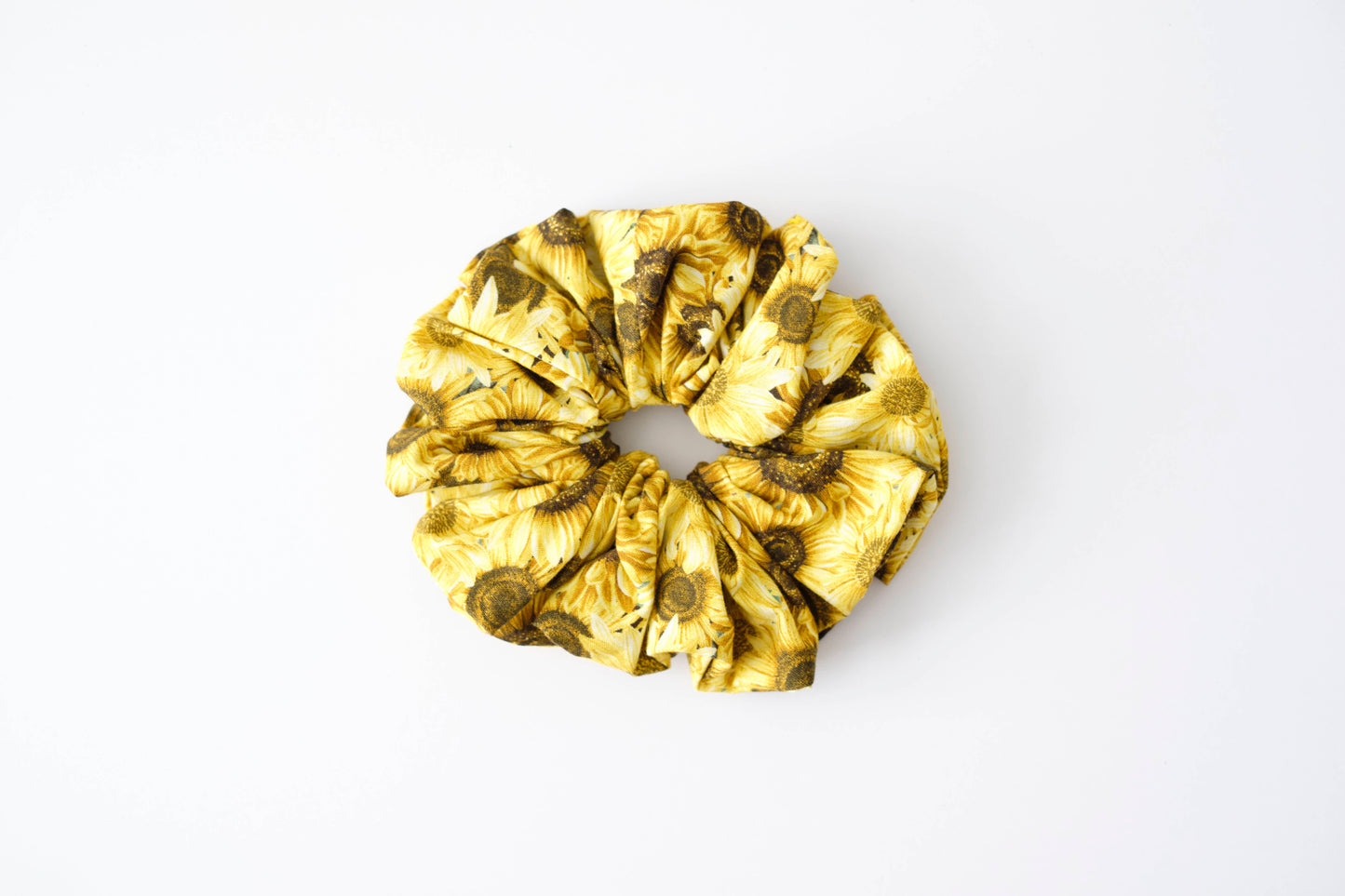 Sunflower Scrunchie - Cheerful Floral Hair Tie